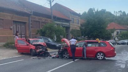 Accident mortal pe DN 6, la Armeniș. Un bărbat a murit după o coliziune frontală