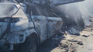 Accident mortal pe DN58, la Berzovia. O persoană a murit după impactul dintre un autoturism și un autotren