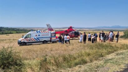 Două accidente pe DN 57, la Nicolinț. Un tânăr fără permis, transportat cu elicopterul SMURD