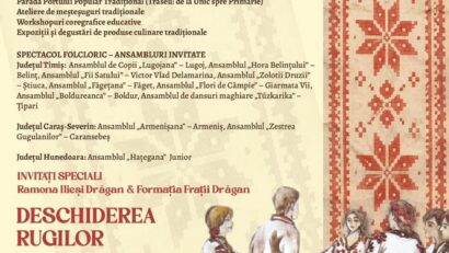 Festivalul Național de Folclor „Ana Lugojana” Junior 2026 aduce la Lugoj tineri dansatori din trei județe