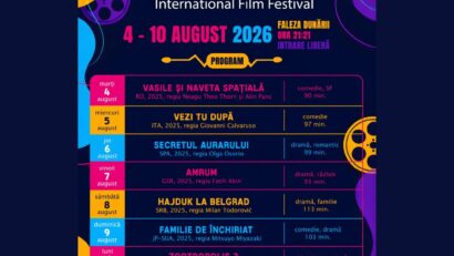 Moldova Nouă International Film Festival 2026 începe pe Faleza Dunării. Șapte seri de film cu acces gratuit