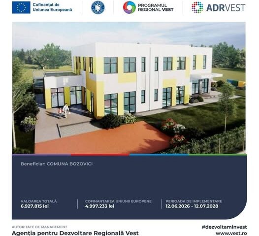 O nouă grădiniță va fi construită la Bozovici. Primăria a lansat licitația pentru lucrări
