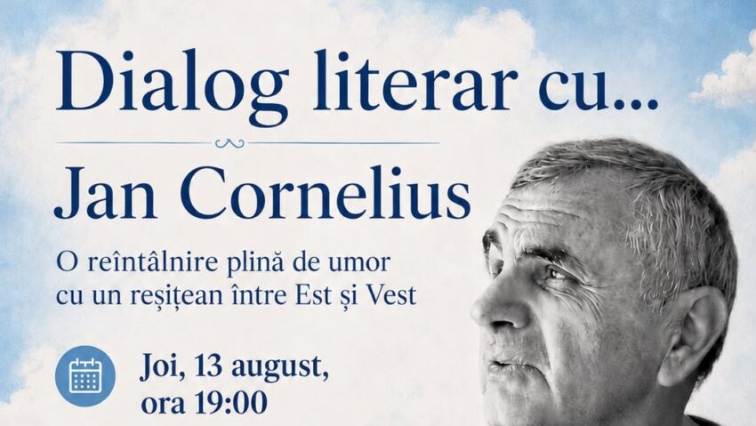 Dialog literar cu Jan Cornelius la Centrul Cultural Școala Pittner