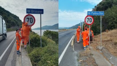 Limită de viteză de 70 km/h pe DN 6, între Porțile de Fier I și Orșova
