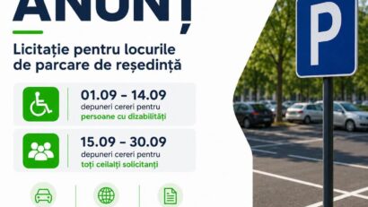 Licitație pentru locurile de parcare de reședință din Reșița