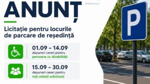 Licitație pentru locurile de parcare de reședință din Reșița