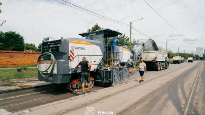 Bulevardul Liviu Rebreanu din Timişoara intră într-o nouă etapă de reabilitare
