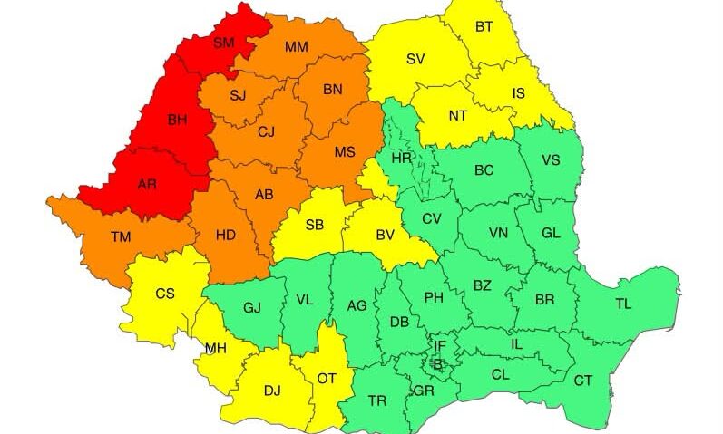 Codul roșu de caniculă din Arad, Bihor și Satu Mare, prelungit până marți. Temperaturile ajung la 40 de grade
