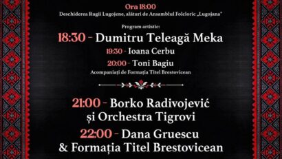 Ruga Lugojană 2026, pe 15 august în Piața Victoriei. Muzică, tradiții bănățene și recital Borko Radivojević & Orchestra Tigrovi