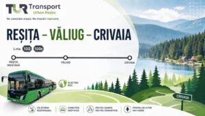 Transport Urban Reșița introduce primul traseu metropolitan: Reșița – Văliug – Crivaia