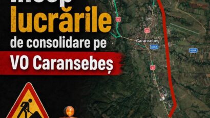 Încep lucrările de consolidare pe Varianta de Ocolire Caransebeș