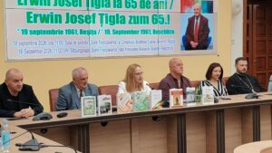 Erwin Josef Țigla, aniversat la 65 de ani prin două volume dedicate activității sale culturale, lansate la Reşiţa