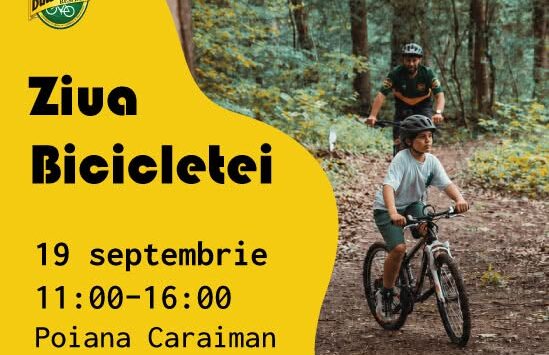 Ziua Bicicletei la Reșița: ateliere pentru copii în Poiana Caraiman, pe 19 septembrie