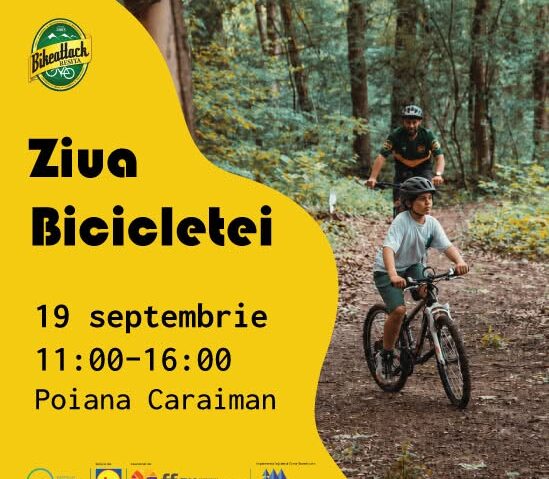 Ziua Bicicletei la Reșița: ateliere pentru copii în Poiana Caraiman, pe 19 septembrie