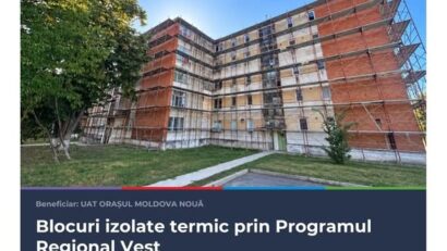 Blocul 12 din Moldova Nouă intră în reabilitare. Investiție de peste 6,2 milioane de lei