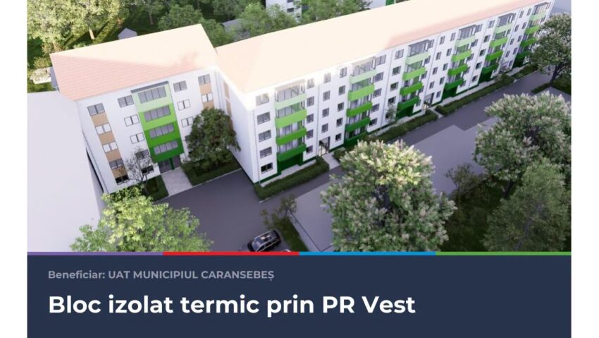 Caransebeș: Blocurile 2 și 4 de pe Aleea Bujorului vor fi eficientizate energetic