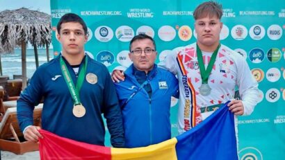 România, pe podium la Mondialul de lupte pe plajă U20. Reşiţeanul Brian Techerean, vicecampion al lumii la +90 kg