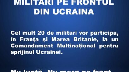 Administrația Prezidențială respinge informațiile false privind trimiterea de militari români în Ucraina