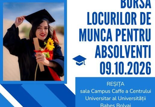 Peste 150 de locuri de muncă, disponibile la Bursa locurilor de muncă pentru absolvenți din Caraș-Severin