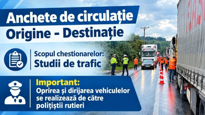 Anchete de trafic pe drumurile din vest. Punct de recenzare și pe DN 57B, în Caraș-Severin