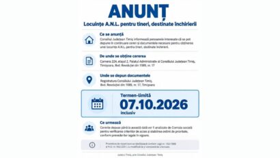 Locuințe ANL pentru tineri în Timiș. Cererile pot fi depuse până pe 7 octombrie 2026