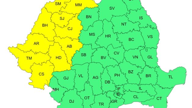 Cod galben de caniculă în Banat. Temperaturile ajung la 35 de grade C