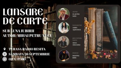 Lansarea volumului „Sub luna iubirii” de Mihai P. Vucu, la Radio Reșița