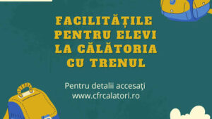 Transport gratuit pentru elevi în anul școlar 2026-2027. Cum pot obține bilete și abonamente CFR
