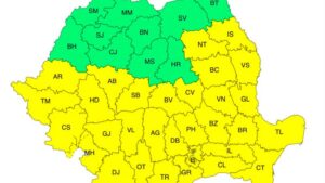 Cod galben de caniculă în mai multe regiuni ale țării. Temperaturile ajung la 36 de grade