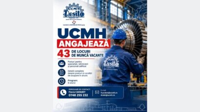 UCMH Reșița face angajări. 43 de locuri de muncă sunt disponibile