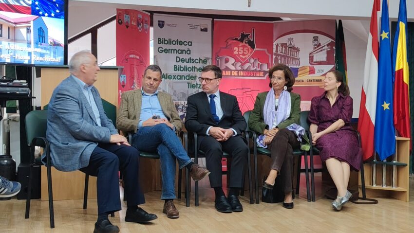 Delegație a Ambasadei Austriei, în vizită în comunitatea germană din Reșița. Întâlniri oficiale și proiecte culturale în Banatul de Munte