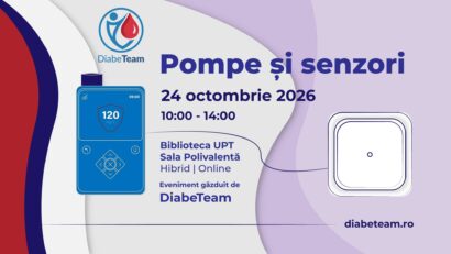 DiabeTeam invită la Timișoara persoanele cu diabet să descopere beneficiile pompelor de insulină și ale senzorilor de glicemie