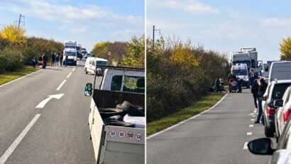 Accident pe DN 58B, între Gherteniș și Măureni: două persoane au ajuns la spital