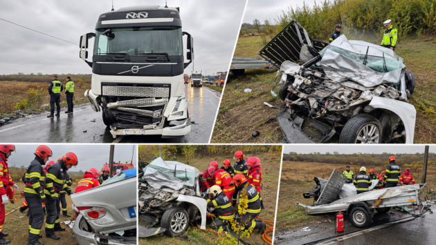 Caraş-Severin: accident mortal pe DN 6, la Jupa. Un tânăr de 28 de ani a murit după o coliziune frontală cu un TIR