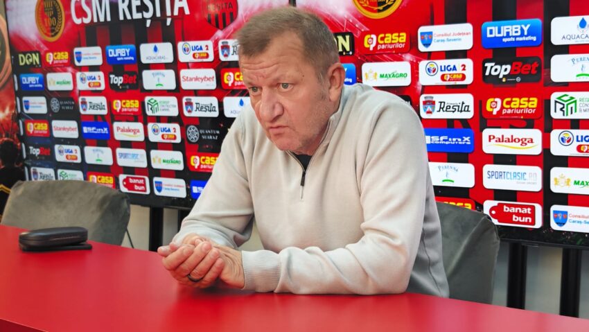 CSM Reşiţa se pregăteşte pentru meciul de la Oradea. Dorinel Munteanu: “Sperăm să obţinem punct sau puncte”