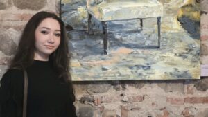 Maia Truțulescu a fost cel mai tânăr artist prezent la Glogova Art Project.O nouă confirmare, un nou succes!