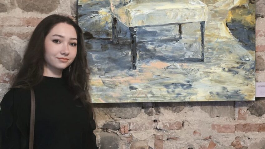 Maia Truțulescu a fost cel mai tânăr artist prezent la Glogova Art Project.O nouă confirmare, un nou succes!