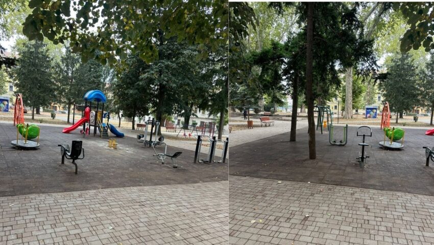 Acte de vandalism în Caransebeș. Locul de joacă din Parcul Dragalina, o fântână publică și mobilierul urban, deteriorate