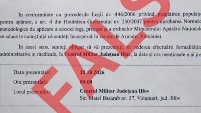 MApN dezminte informațiile despre încorporări urgente în Armata României