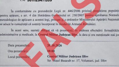 MApN dezminte informațiile despre încorporări urgente în Armata României