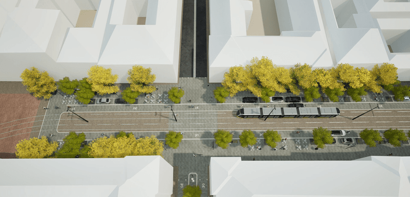 Zona Proclamația de la Timișoara va fi modernizată. Mai mult spațiu pentru pietoni, piatră naturală și aproape 100 de arbori noi
