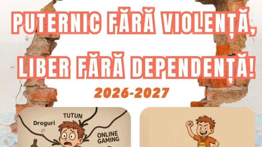 „Puternic fără violență, liber fără dependență!” revine în școlile din Caraș-Severin. Peste 150 de elevi au participat deja la activități