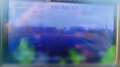 Șofer prins cu 207 km/h în Timiș, pe un drum cu limita de 70 km/h