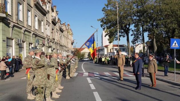 Ziua Armatei României, marcată la Lugoj printr-o ceremonie militară și religioasă
