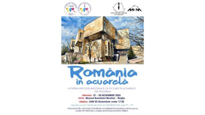 Expoziția Națională de Pictură în Acuarelă ajunge la Reșița. Lucrările artiștilor români, expuse la Muzeul Banatului Montan