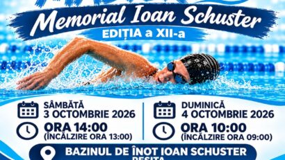 Memorialul Ioan Schuster 2026 aduce la Reșița aproape 70 de înotători masters