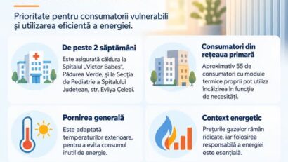 Colterm a început furnizarea căldurii în spitalele din Timișoara. Când ar putea fi pornită încălzirea în tot orașul