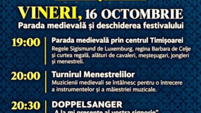Festivalul Medieval al Castelului Huniade revine la Timișoara. Trei zile de turniruri, muzică veche și spectacole spectaculoase