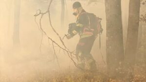Incendiile din Parcul Național Domogled – Valea Cernei: trei sectoare mai au focare active. DN 67D rămâne închis