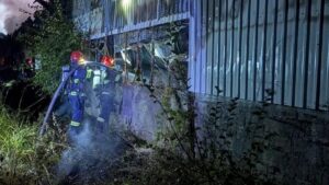 Incendiu la un gater din Victor Vlad Delamarina